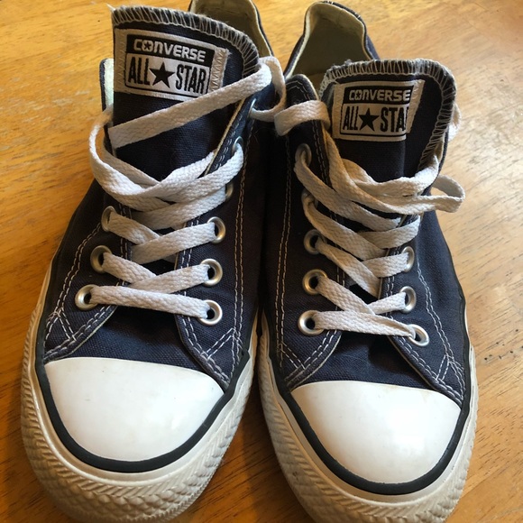 Navy blue canvas Converse Unisex, M5, W7 nice!! - Picture 5 of 8